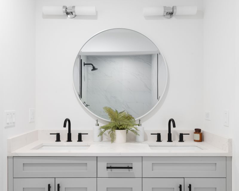 Floating Vanity and Double Sinks